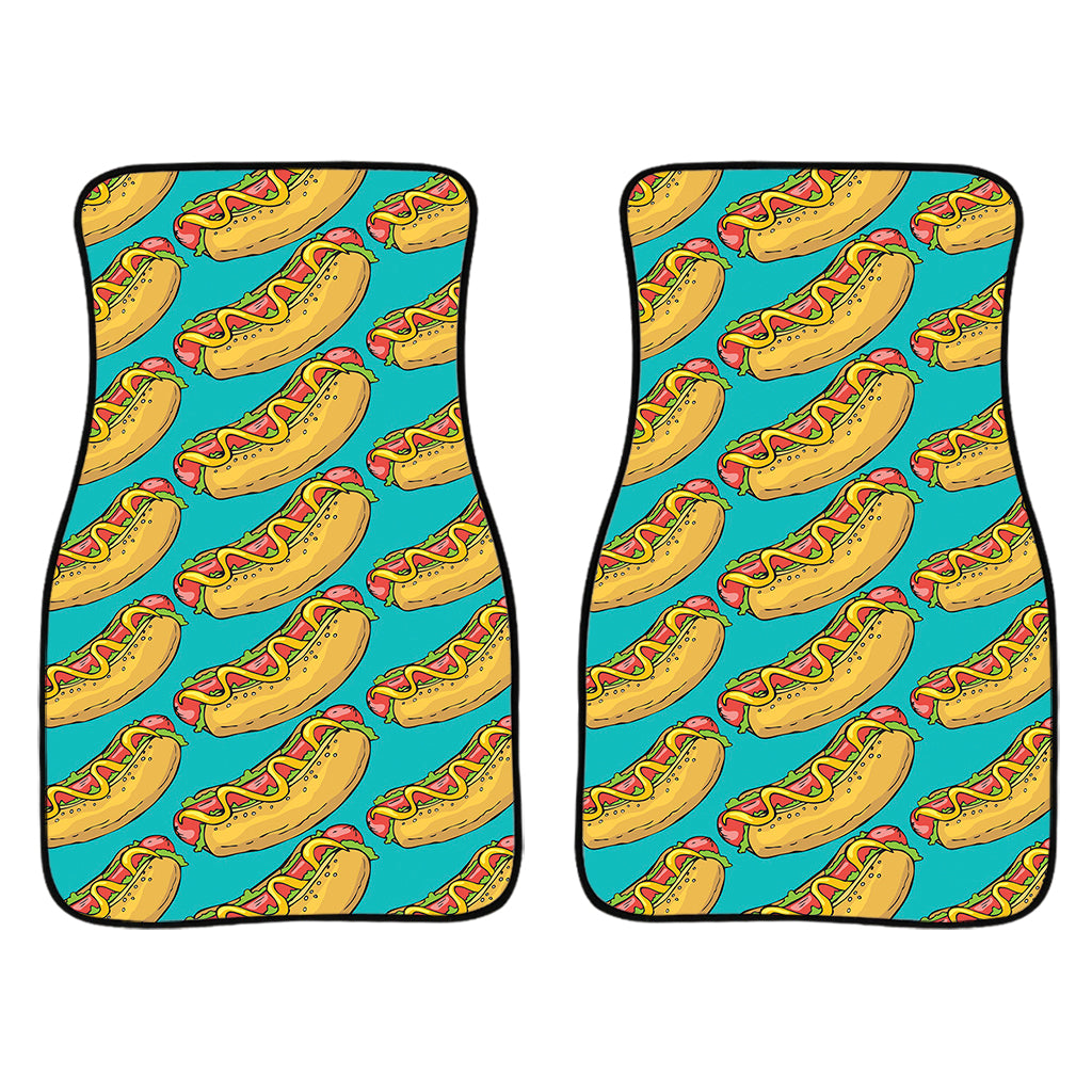 Drawing Hot Dog Pattern Print Front Car Floor Mats