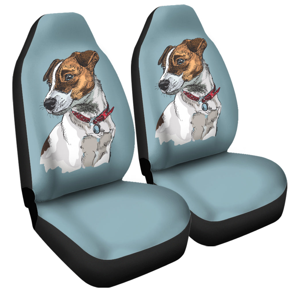 Drawing Jack Russell Terrier Print Universal Fit Car Seat Covers