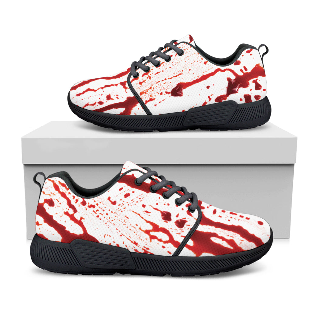 Dripping Blood Print Black Athletic Shoes