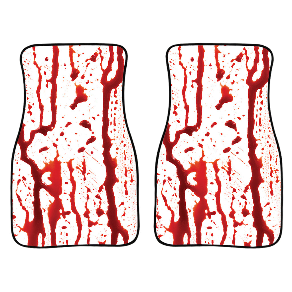 Dripping Blood Print Front Car Floor Mats