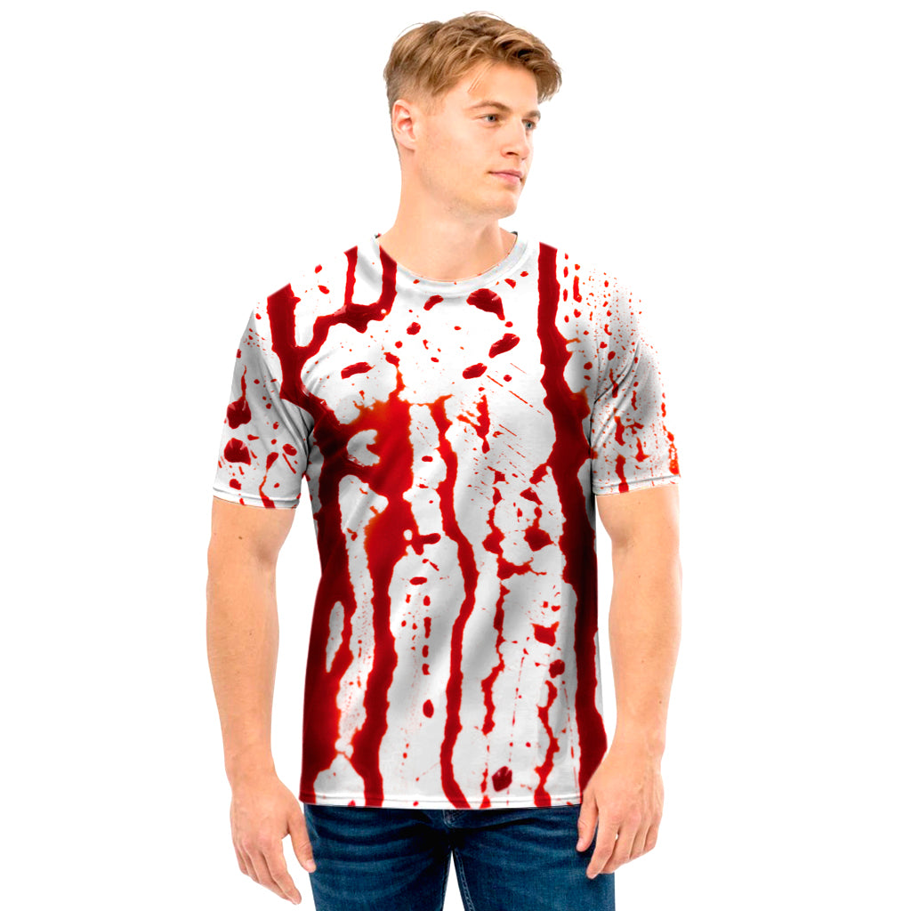 Dripping Blood Print Men's T-Shirt