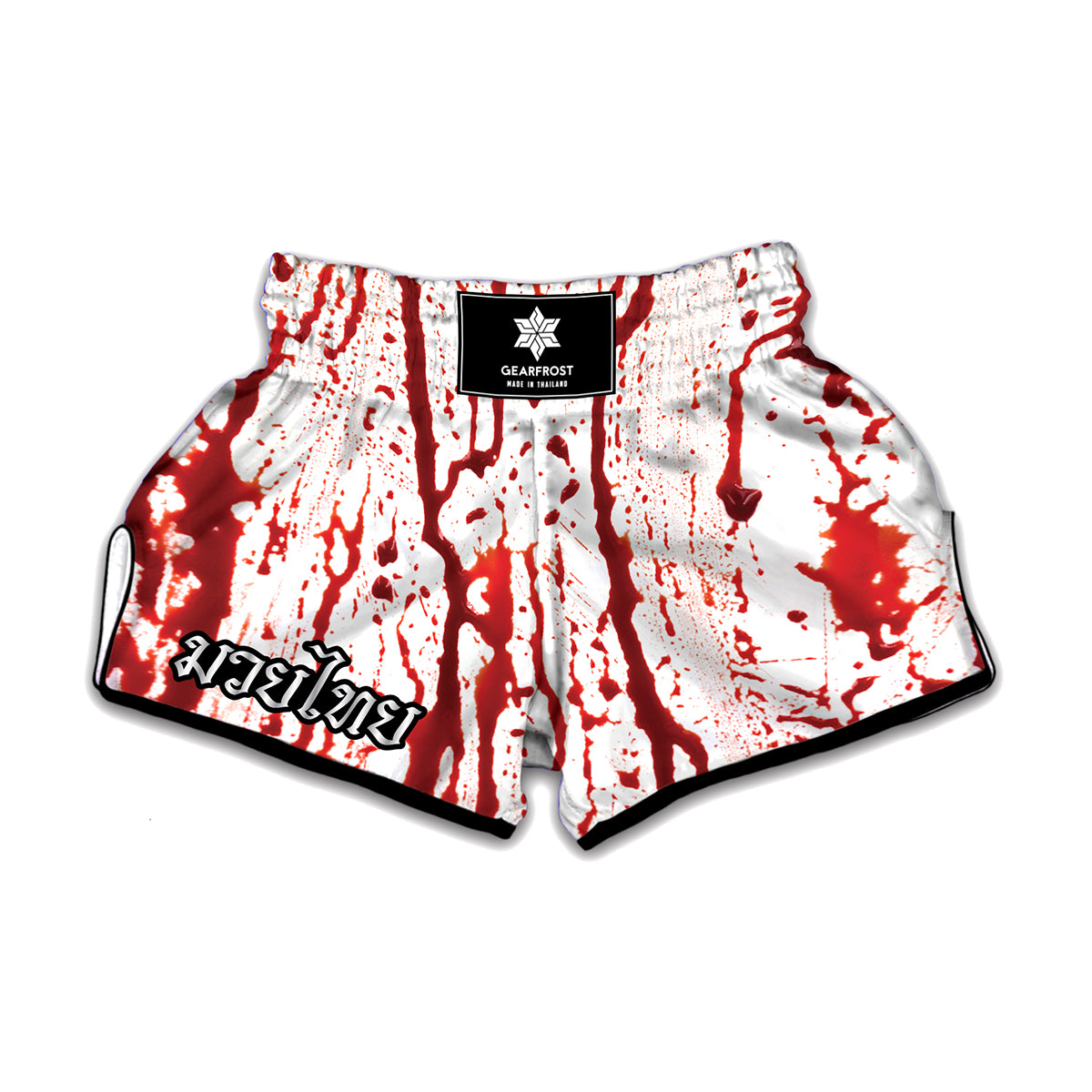 Dripping Blood Print Muay Thai Boxing Shorts