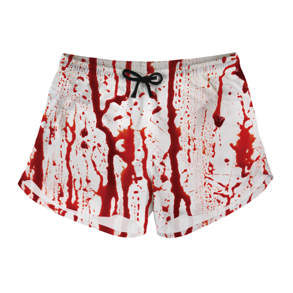 Dripping Blood Print Women's Shorts