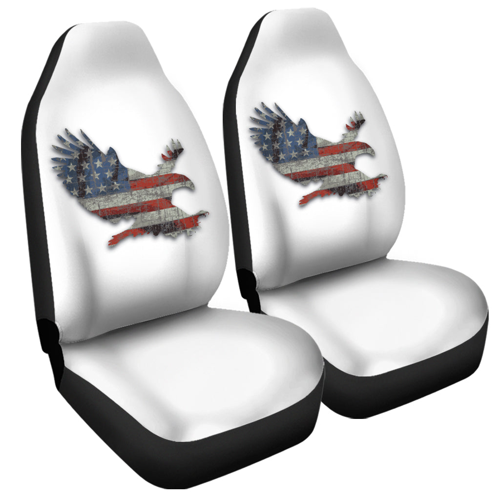 Eagle American Flag Print Universal Fit Car Seat Covers