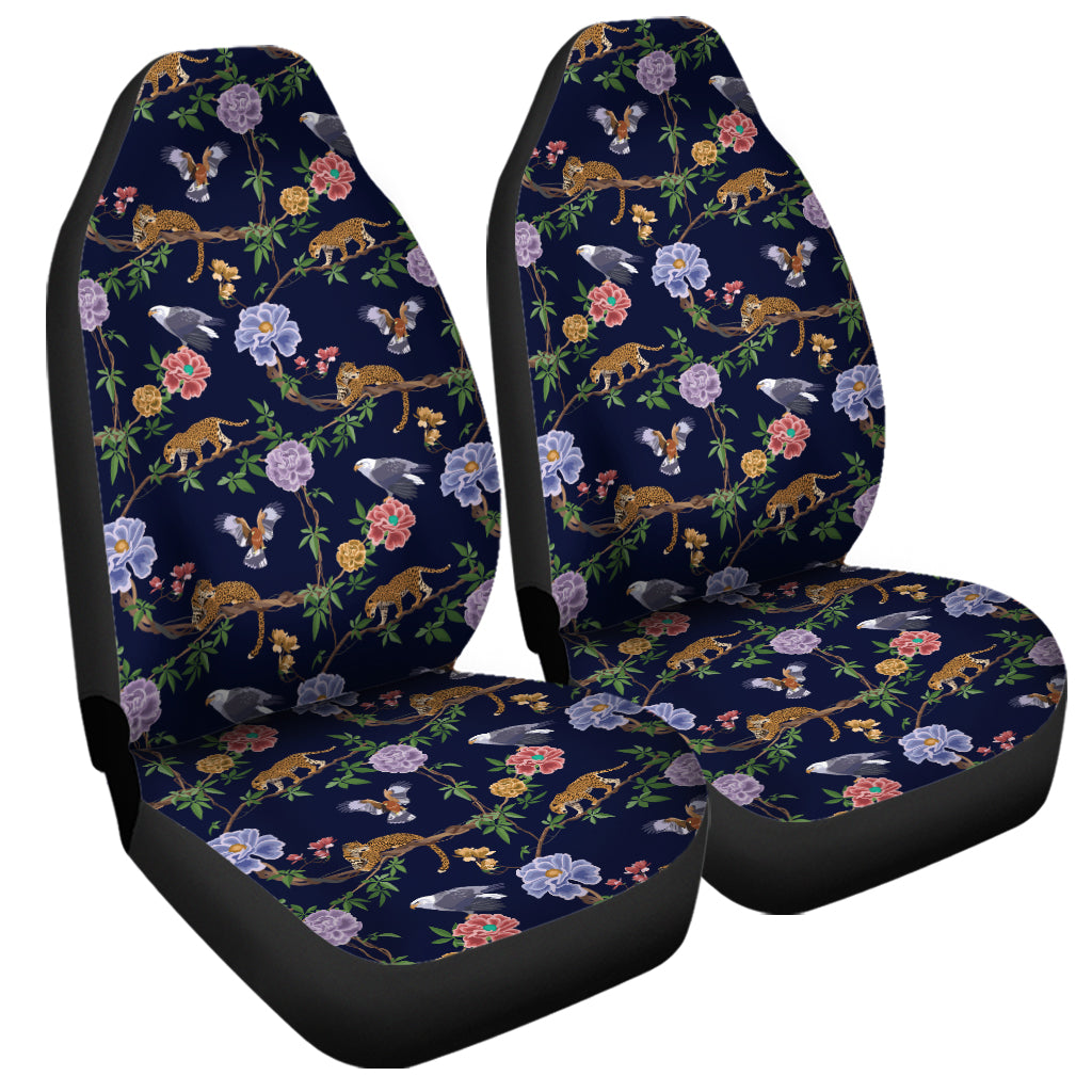 Eagle And Jaguar Pattern Print Universal Fit Car Seat Covers