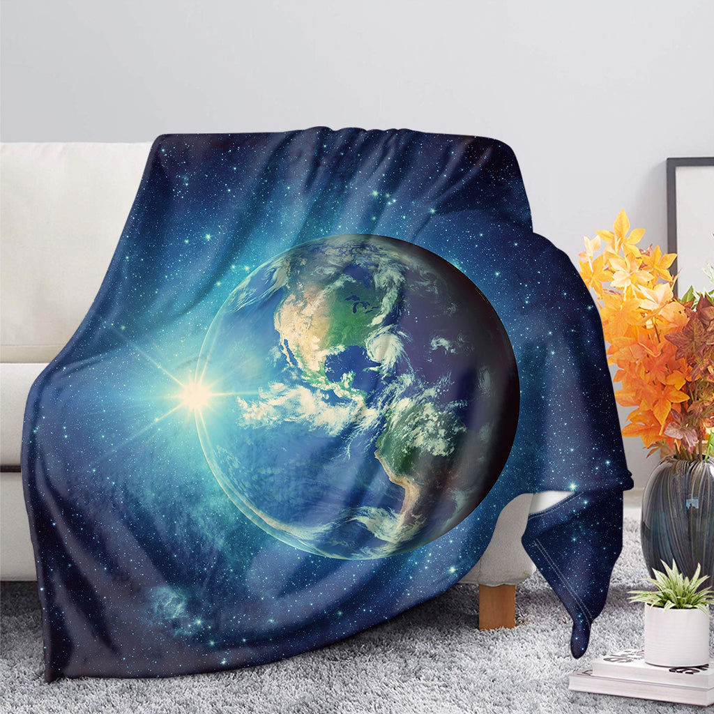 Earth And Space Print Blanket