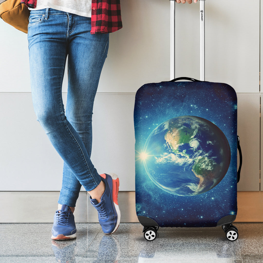 Earth And Space Print Luggage Cover