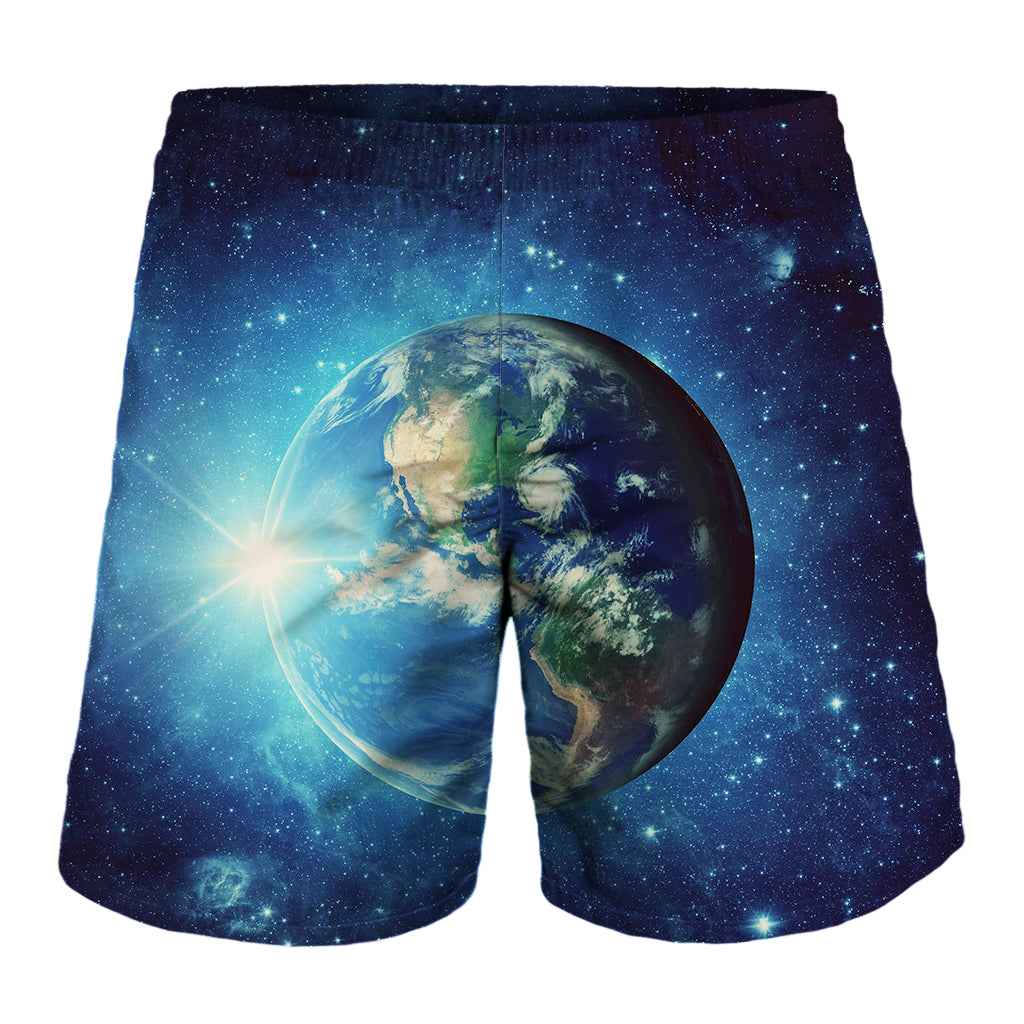 Earth And Space Print Men's Shorts