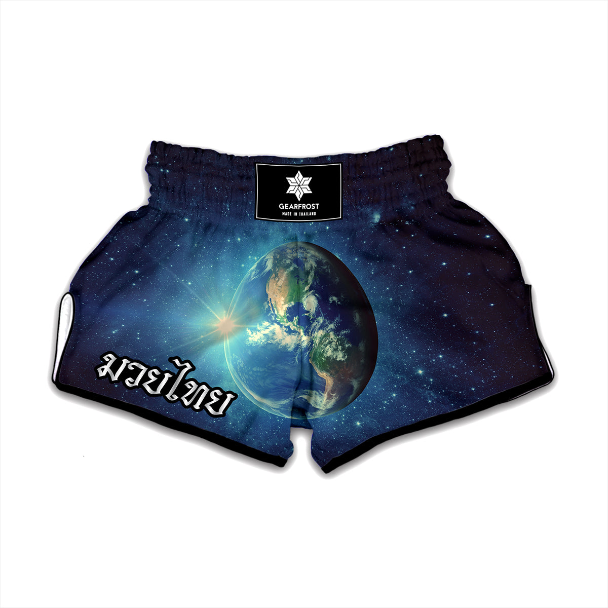 Earth And Space Print Muay Thai Boxing Shorts