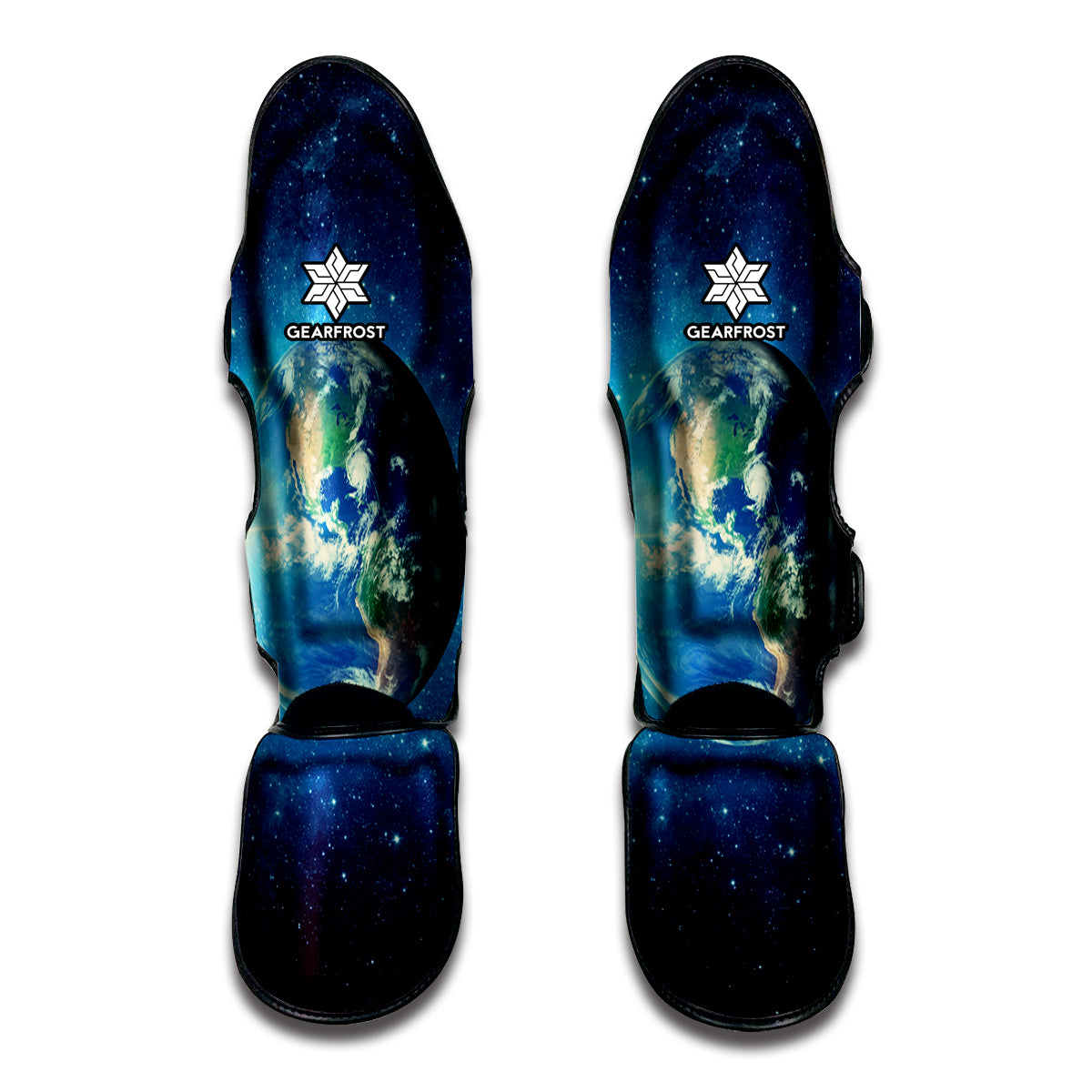 Earth And Space Print Muay Thai Shin Guards