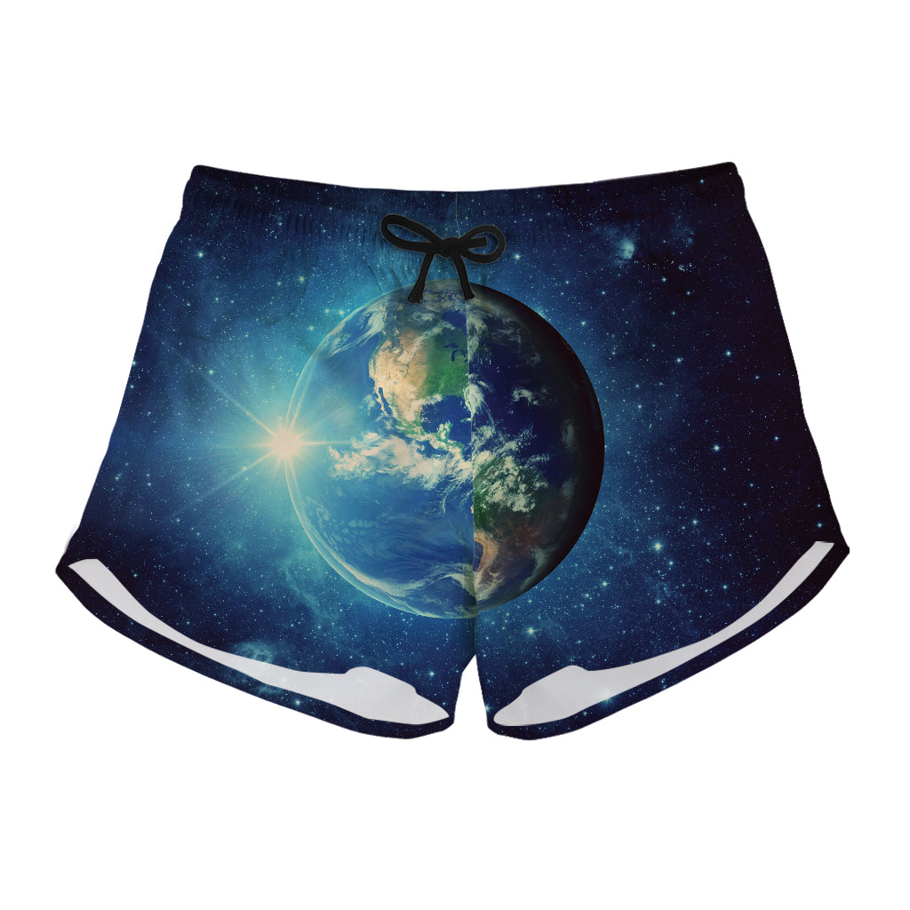 Earth And Space Print Women's Shorts