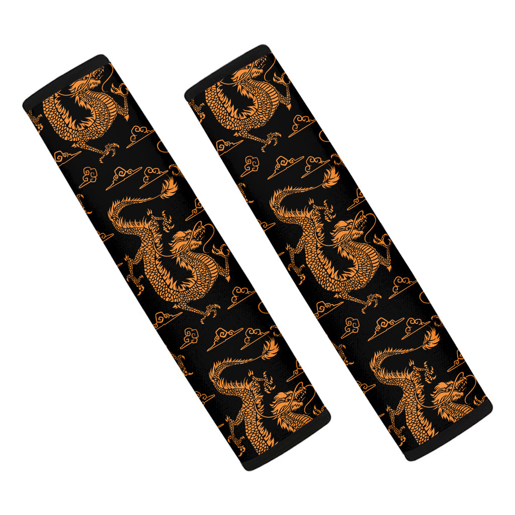 Eastern Dragon Pattern Print Car Seat Belt Covers