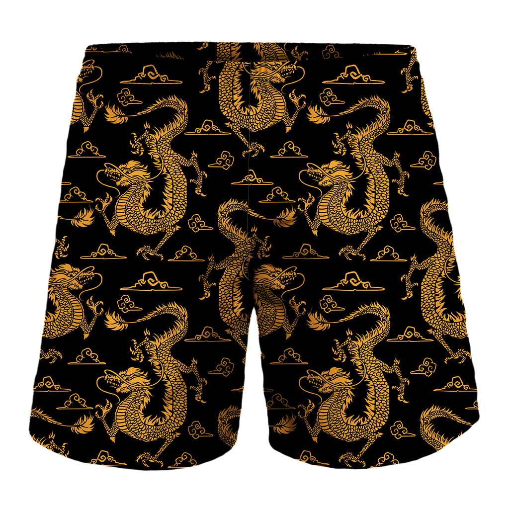 Eastern Dragon Pattern Print Men's Shorts