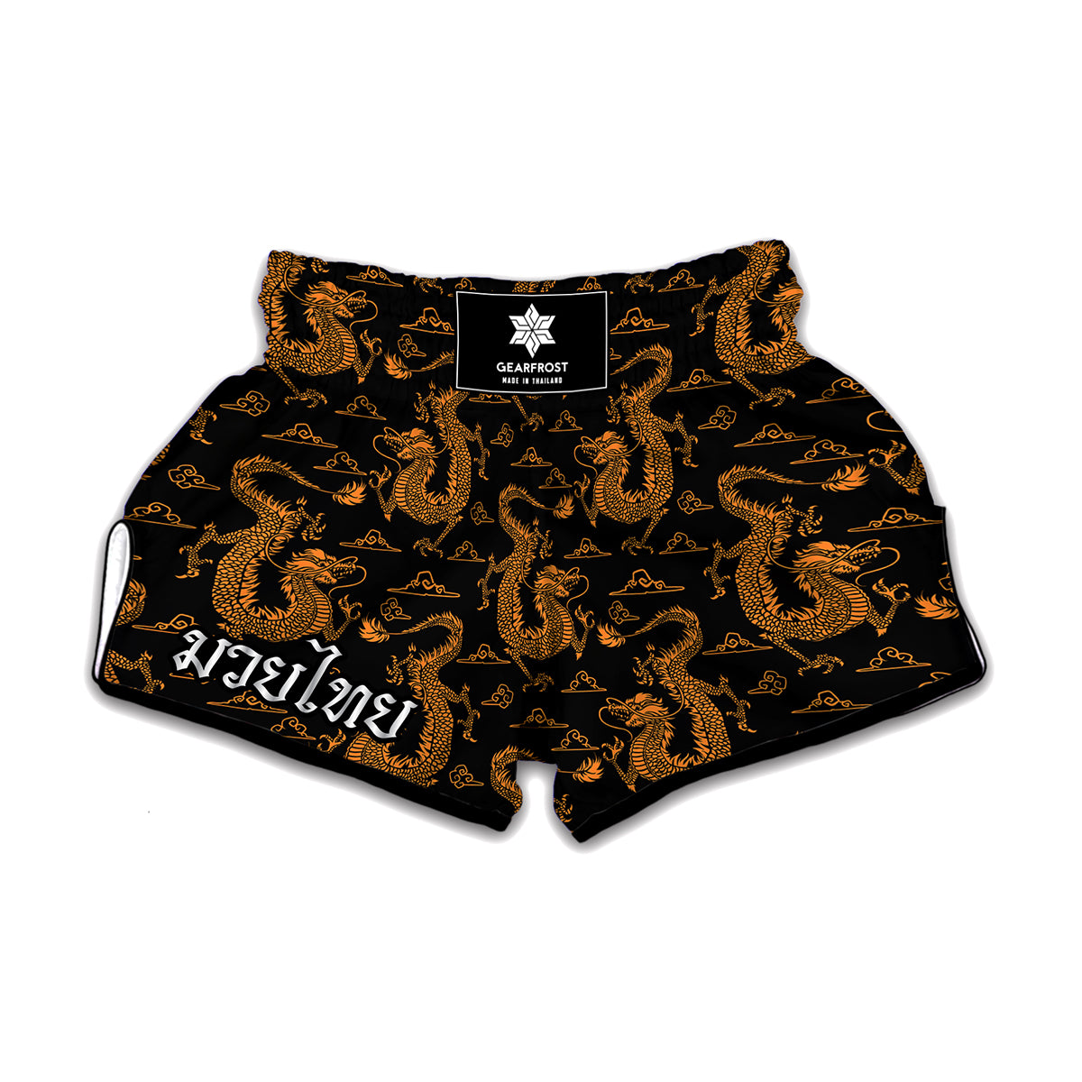 Eastern Dragon Pattern Print Muay Thai Boxing Shorts