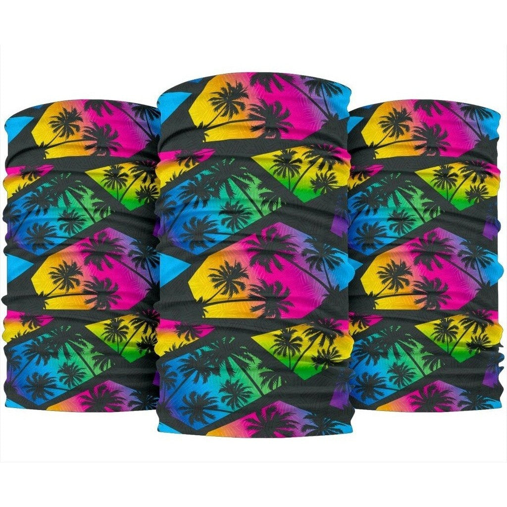 EDM Beach Palm Tree Pattern Print 3-Pack Bandanas