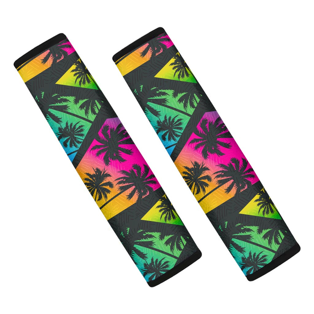 EDM Beach Palm Tree Pattern Print Car Seat Belt Covers