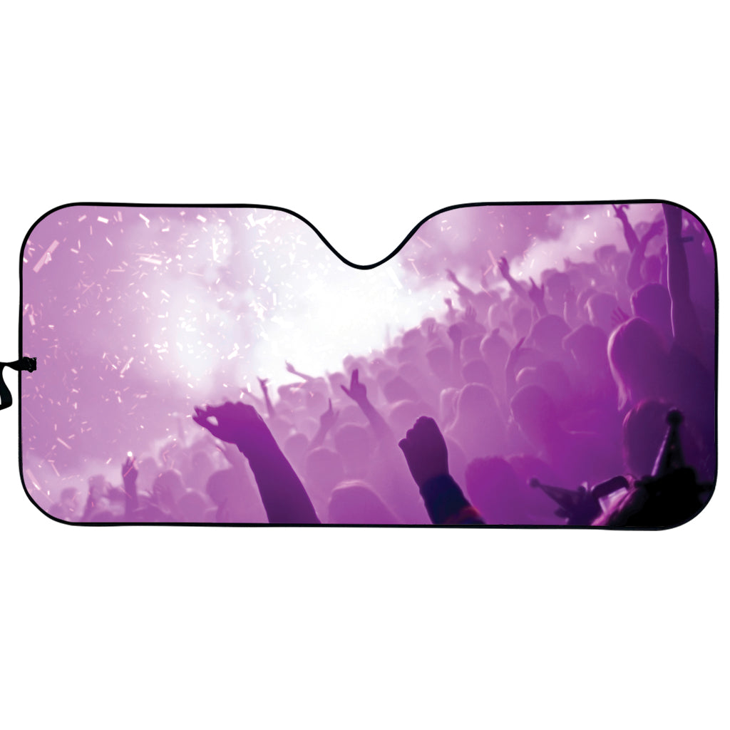 EDM Party In Nightclub Print Car Sun Shade