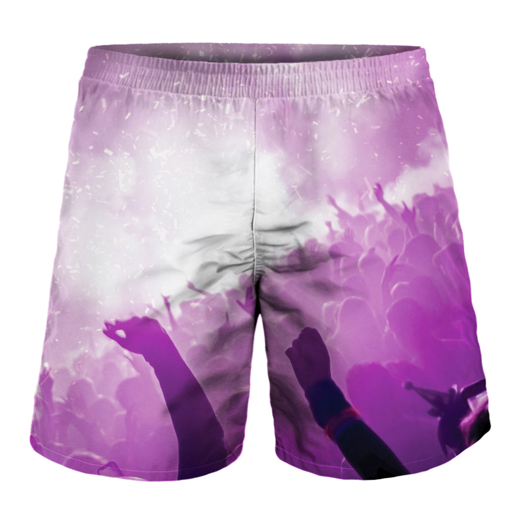 EDM Party In Nightclub Print Men's Shorts