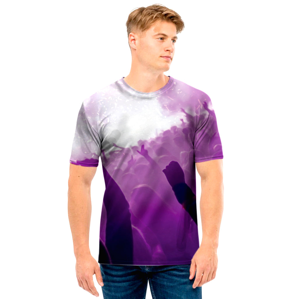 EDM Party In Nightclub Print Men's T-Shirt