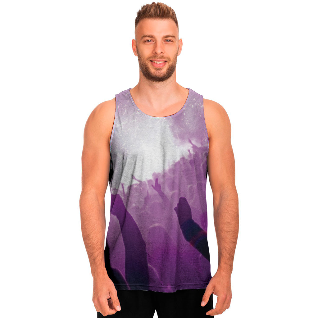 EDM Party In Nightclub Print Men's Tank Top