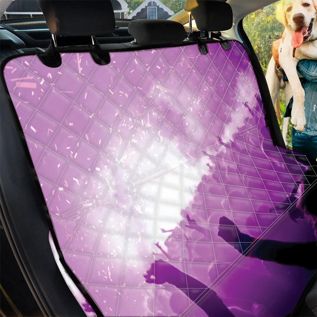 EDM Party In Nightclub Print Pet Car Back Seat Cover