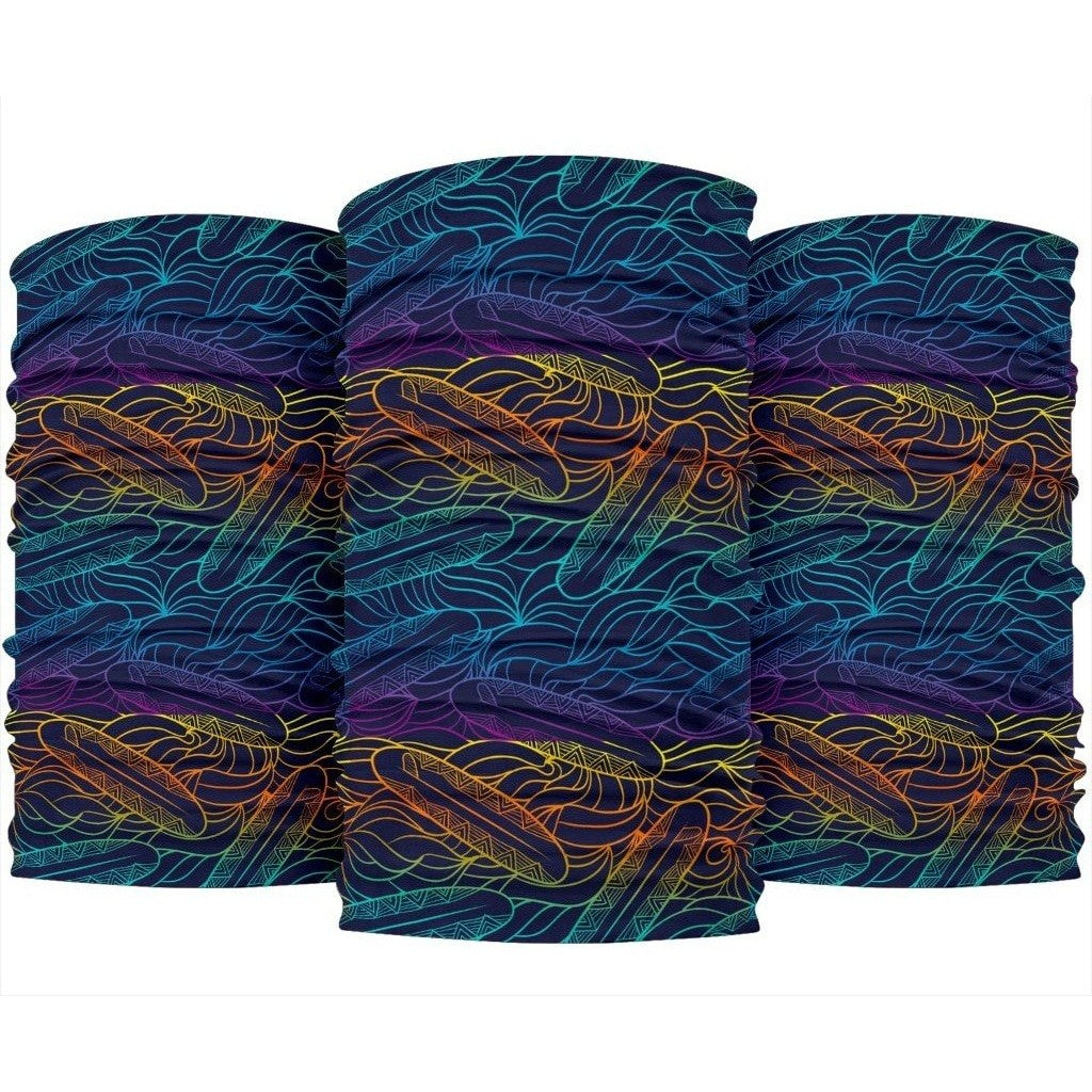 EDM Surfing Wave Pattern Print 3-Pack Bandanas