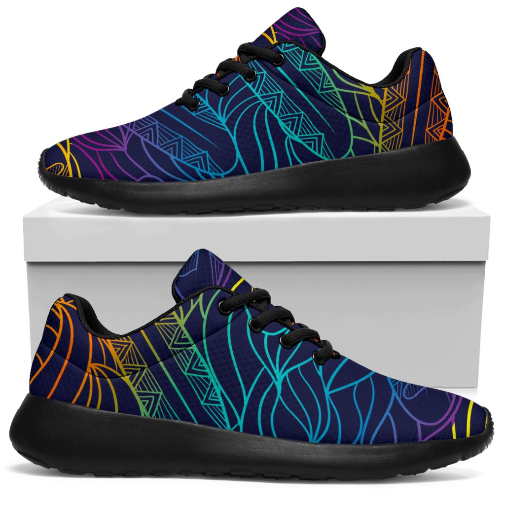 EDM Surfing Wave Pattern Print Sport Sneakers