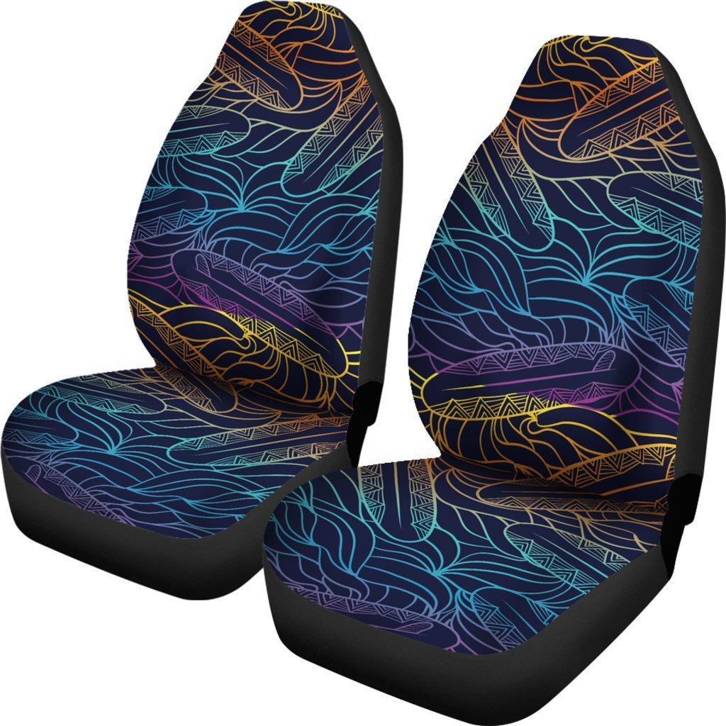 EDM Surfing Wave Pattern Print Universal Fit Car Seat Covers