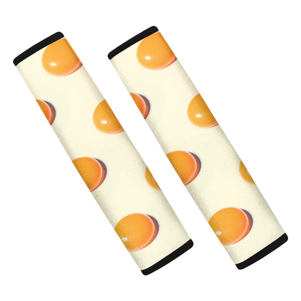 Egg Yolk Pattern Print Car Seat Belt Covers