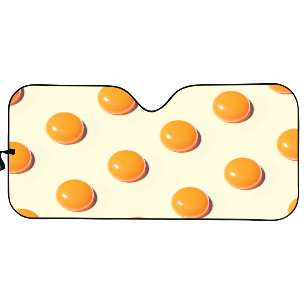 Egg Yolk Pattern Print Car Sun Shade