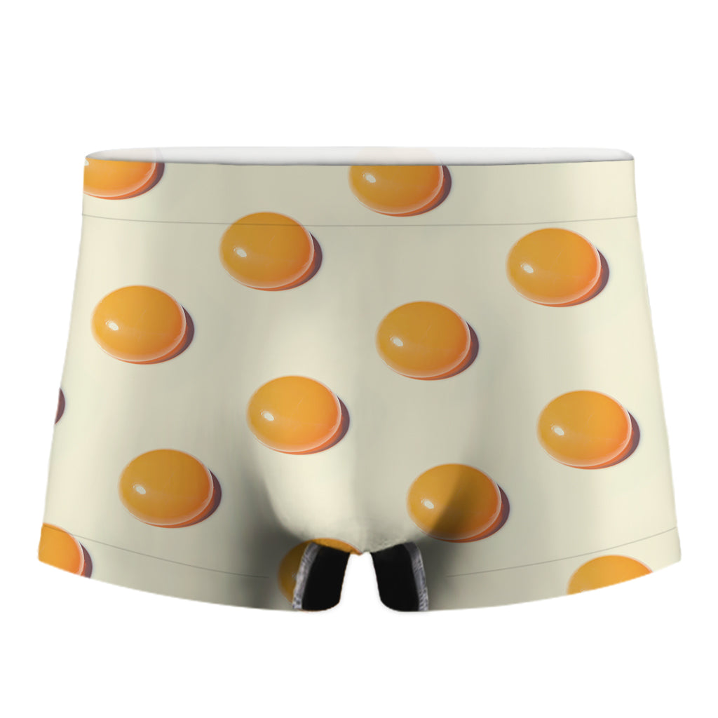 Egg Yolk Pattern Print Men's Boxer Briefs