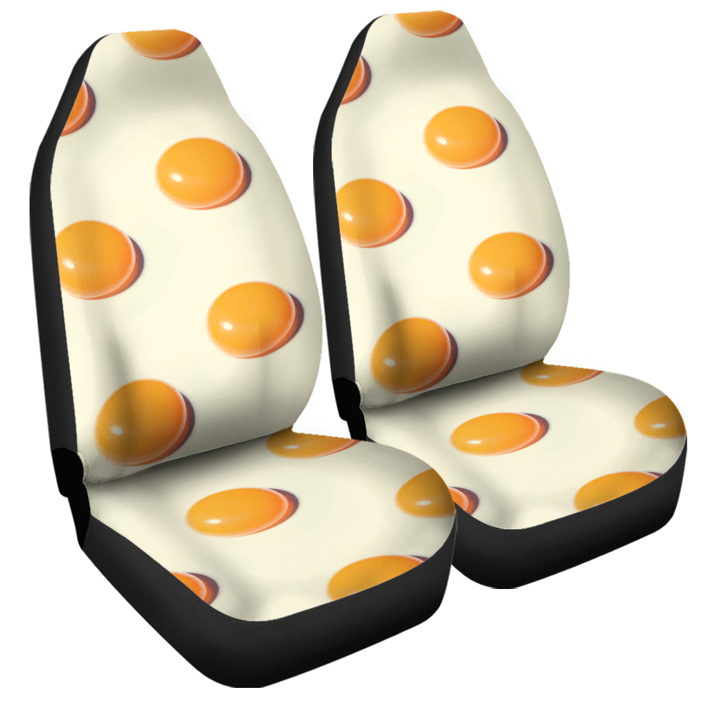 Egg Yolk Pattern Print Universal Fit Car Seat Covers