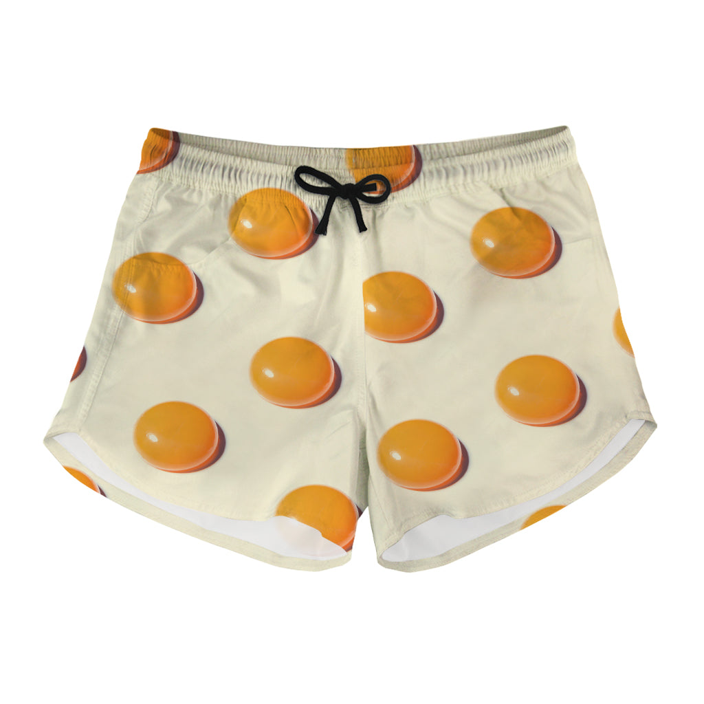 Egg Yolk Pattern Print Women's Shorts