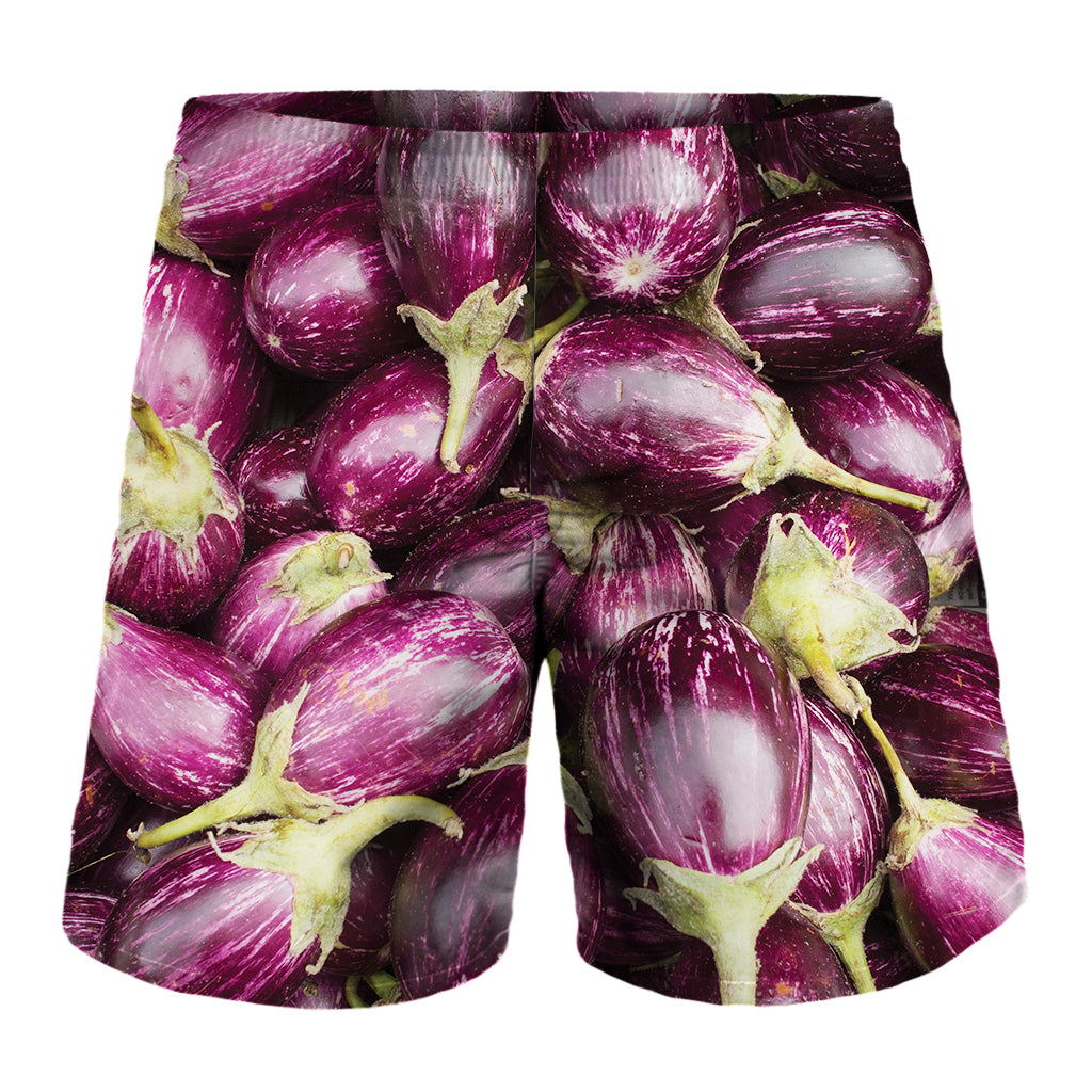 Eggplant Print Men's Shorts