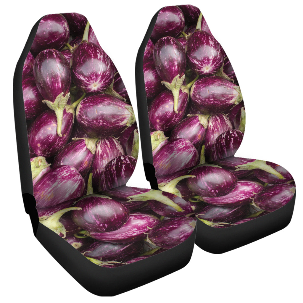 Eggplant Print Universal Fit Car Seat Covers