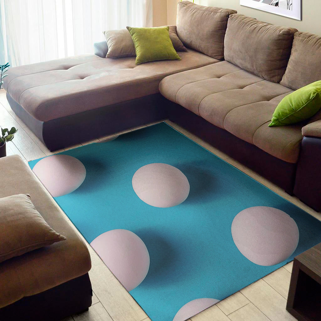 Eggs Pattern Print Area Rug