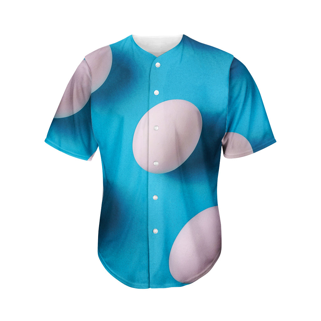 Eggs Pattern Print Men's Baseball Jersey