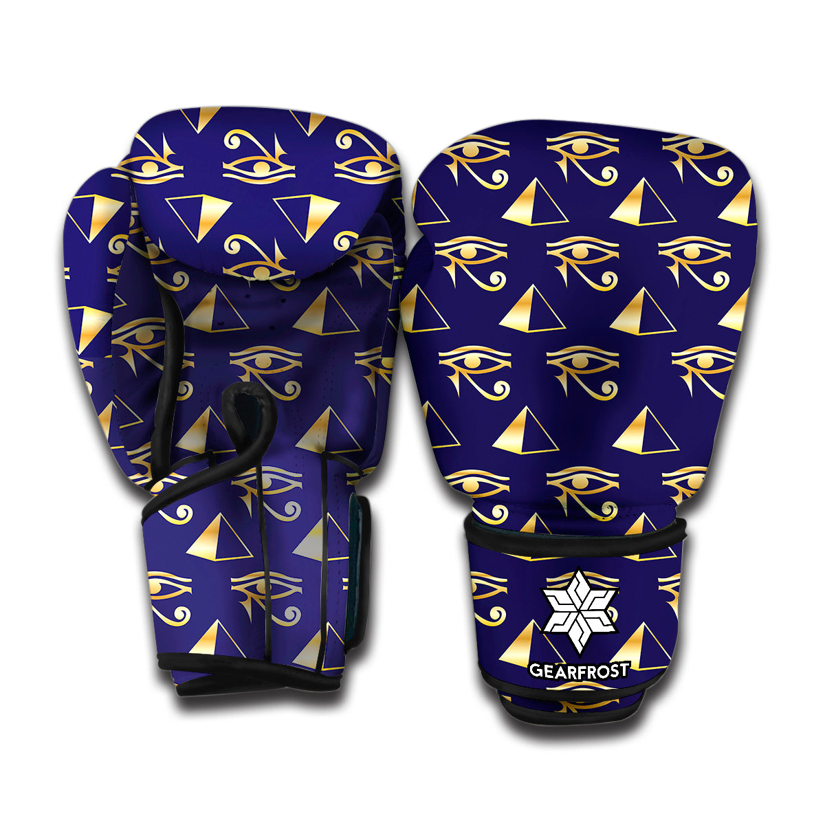 Egypt Eye Of Horus Pattern Print Boxing Gloves