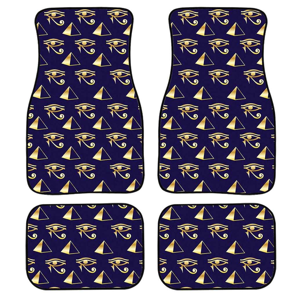 Egypt Eye Of Horus Pattern Print Front and Back Car Floor Mats