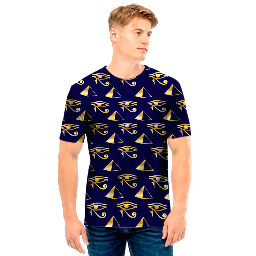 Egypt Eye Of Horus Pattern Print Men's T-Shirt