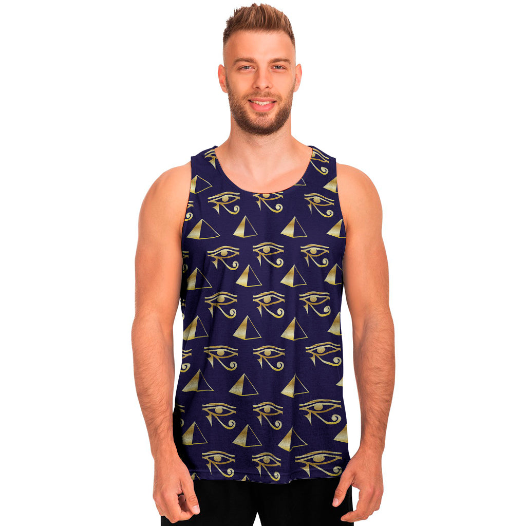 Egypt Eye Of Horus Pattern Print Men's Tank Top