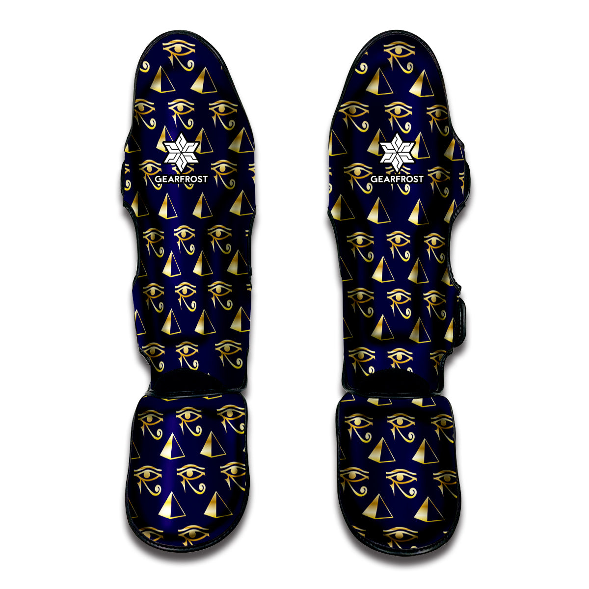 Egypt Eye Of Horus Pattern Print Muay Thai Shin Guards