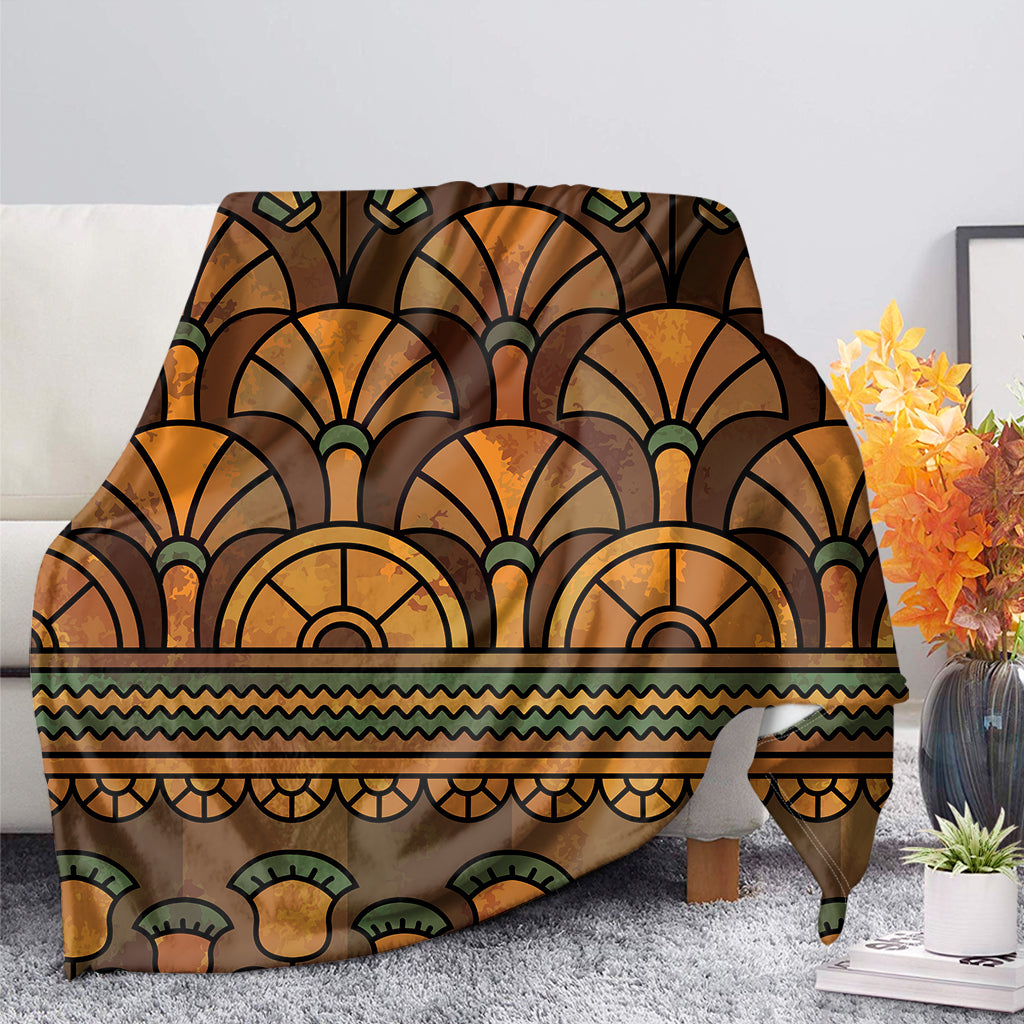 Egyptian Ethnic Pattern Print Blanket