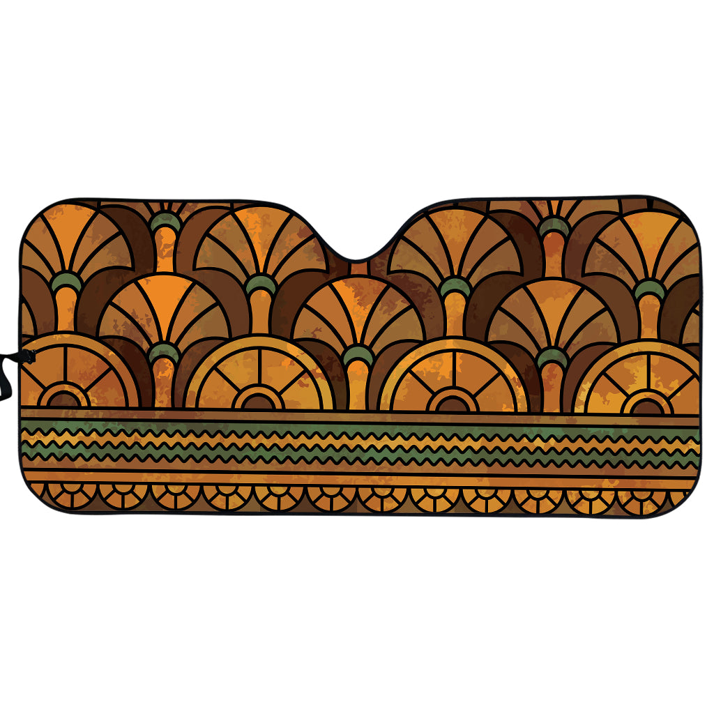 Egyptian Ethnic Pattern Print Car Sun Shade