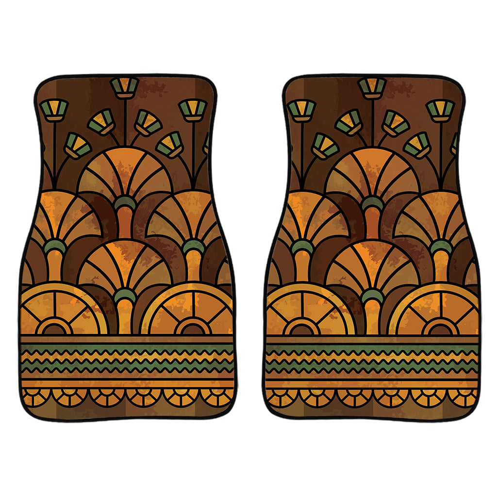 Egyptian Ethnic Pattern Print Front Car Floor Mats