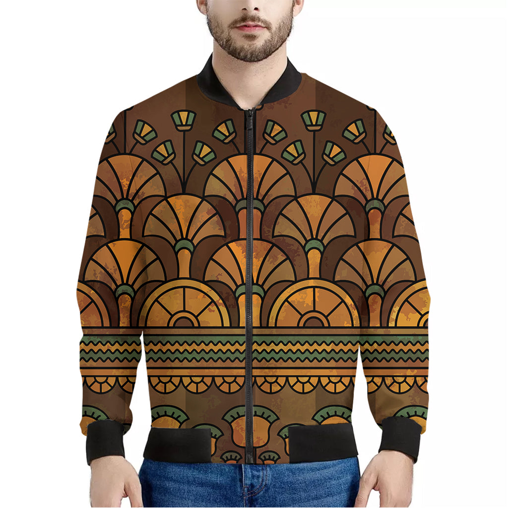 Egyptian Ethnic Pattern Print Men's Bomber Jacket