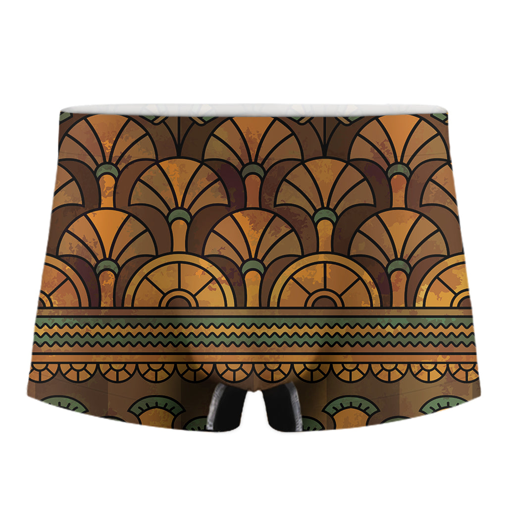 Egyptian Ethnic Pattern Print Men's Boxer Briefs