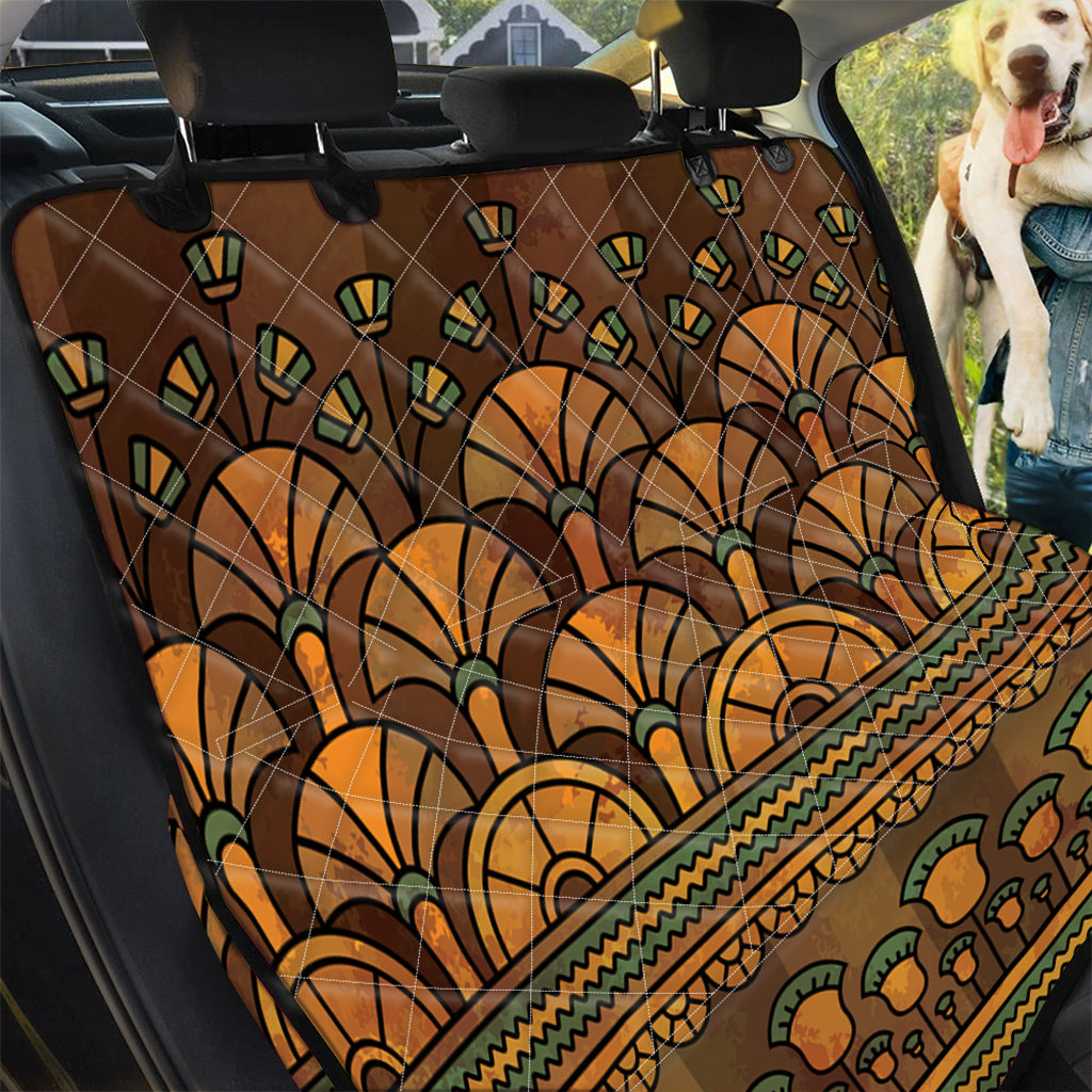 Egyptian Ethnic Pattern Print Pet Car Back Seat Cover