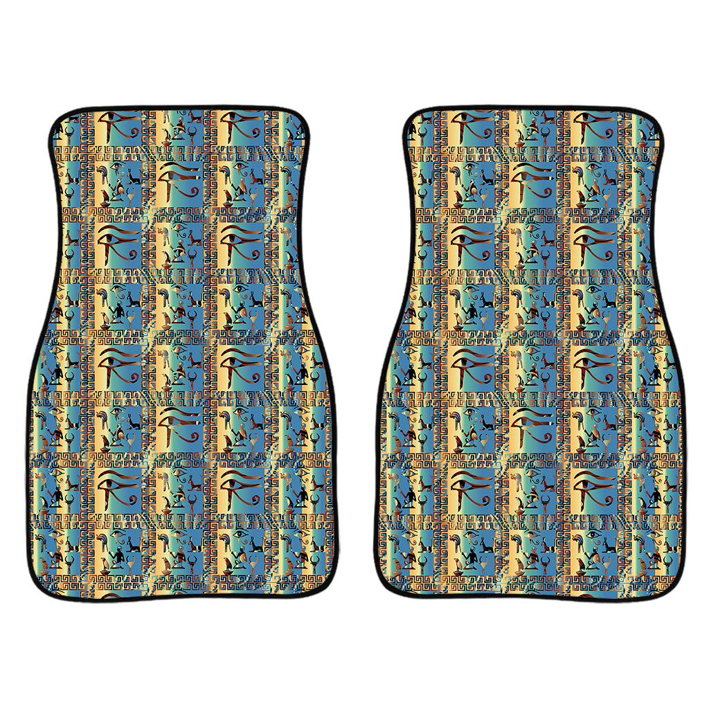 Egyptian Eye Of Horus Pattern Print Front Car Floor Mats