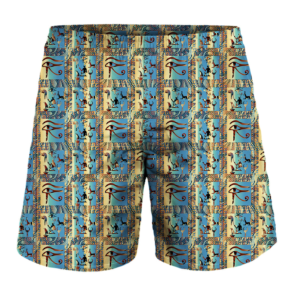 Egyptian Eye Of Horus Pattern Print Men's Shorts